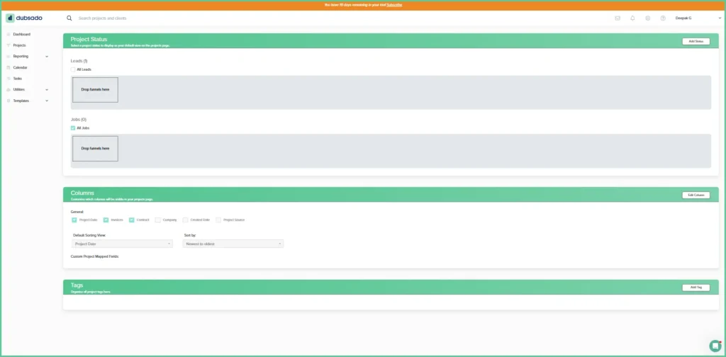 Dubsado workflow automation